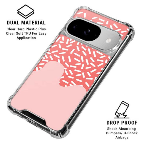 Coral Spring Sprinkles Google Pixel 10 Clear Case